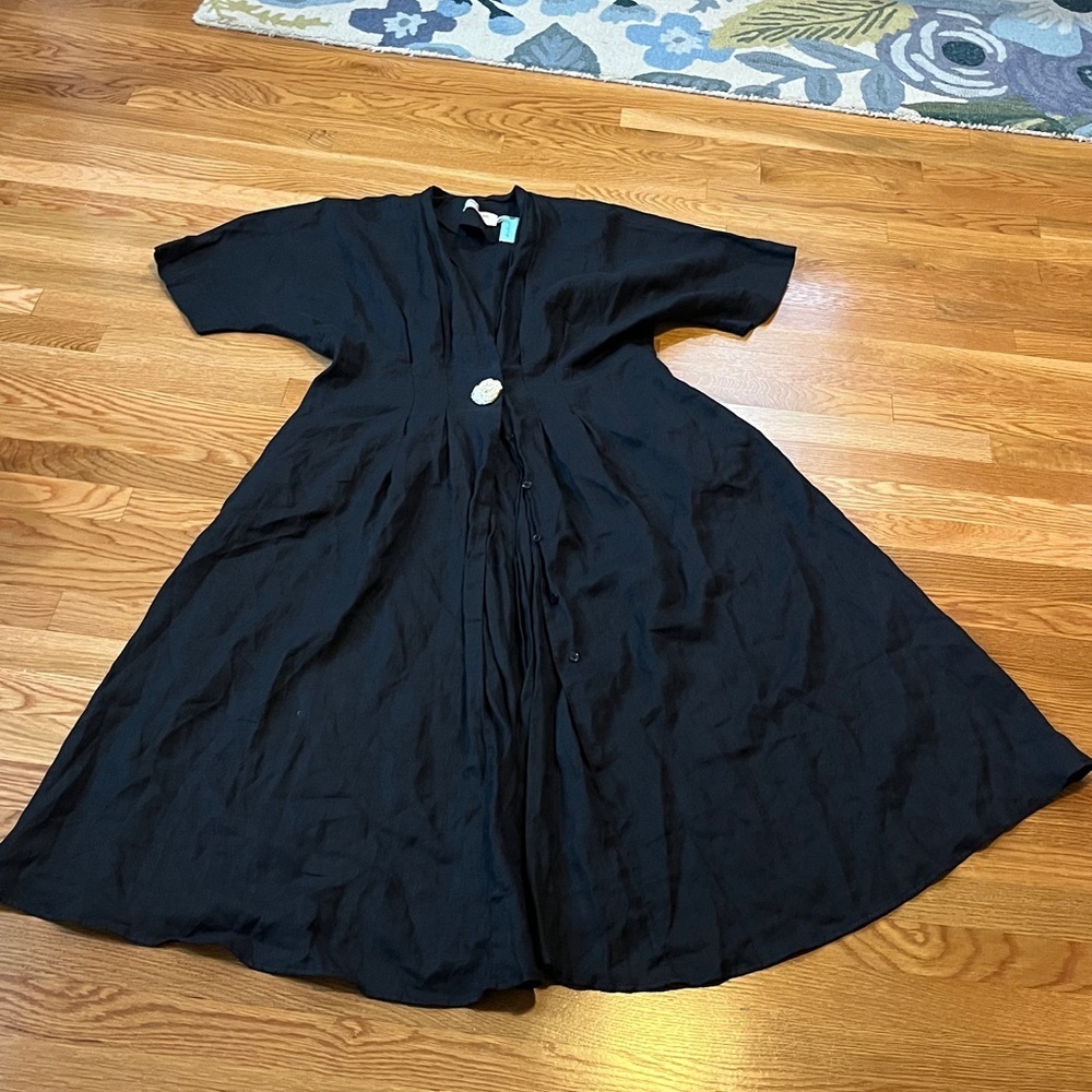 Anthropologie x Exquise Tobie Linen Midi Shirt Dress Size 1X NWT - Picture 7 of 16